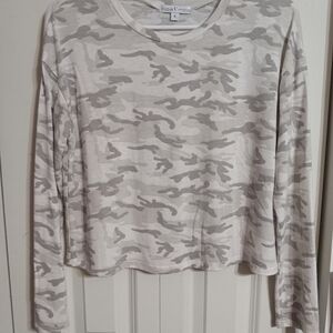 Moa Moa Light Gray Camo Long Sleeve Tee